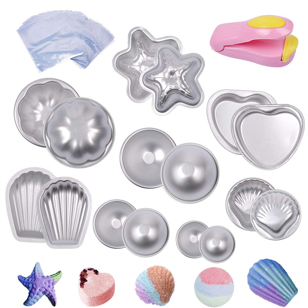 Bath Salts - Metal Bath Bomb Mold Kit Fizzies