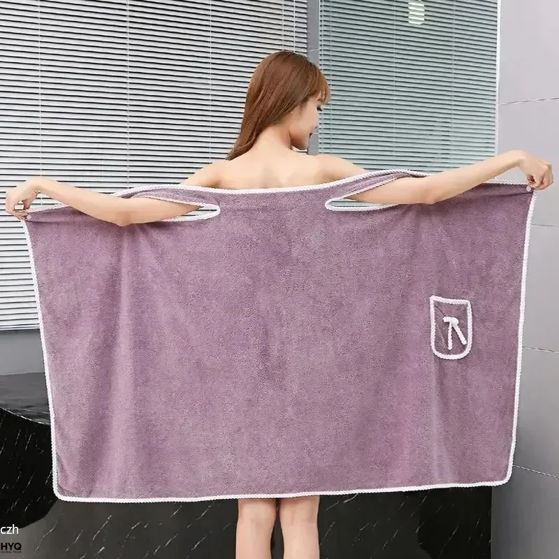 Spa Towel - Womens Bath Towels Girls Wearable 85*140Cm