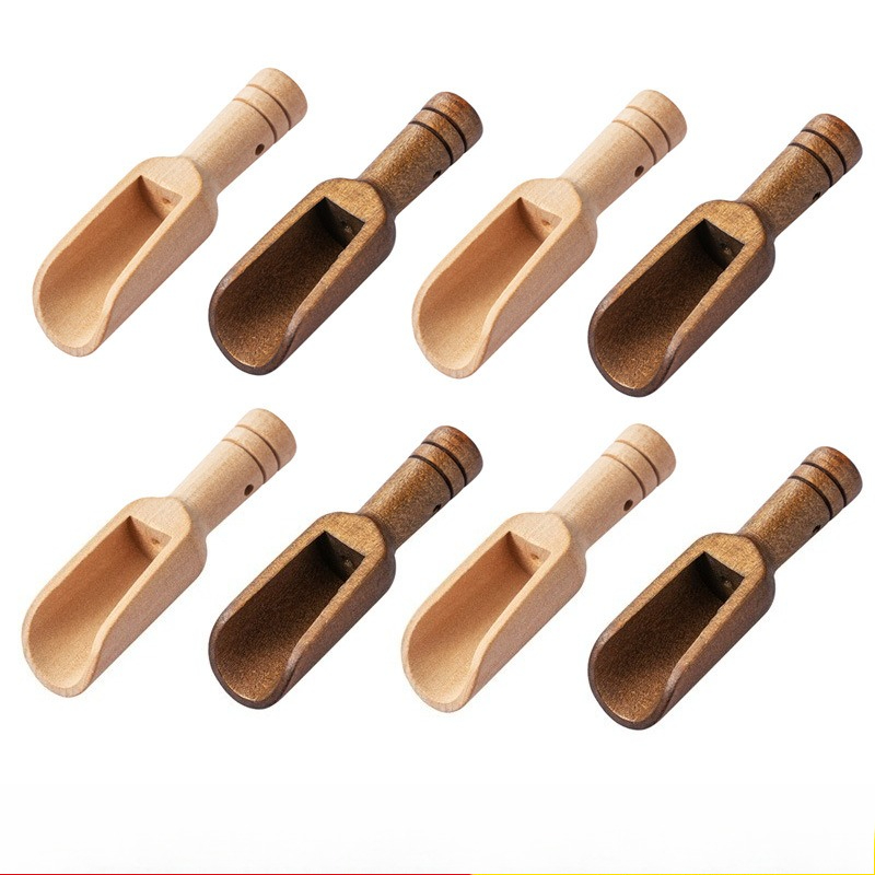 Bath Salts - 5Pcs Japanese Mini Wooden Spoons, Natural