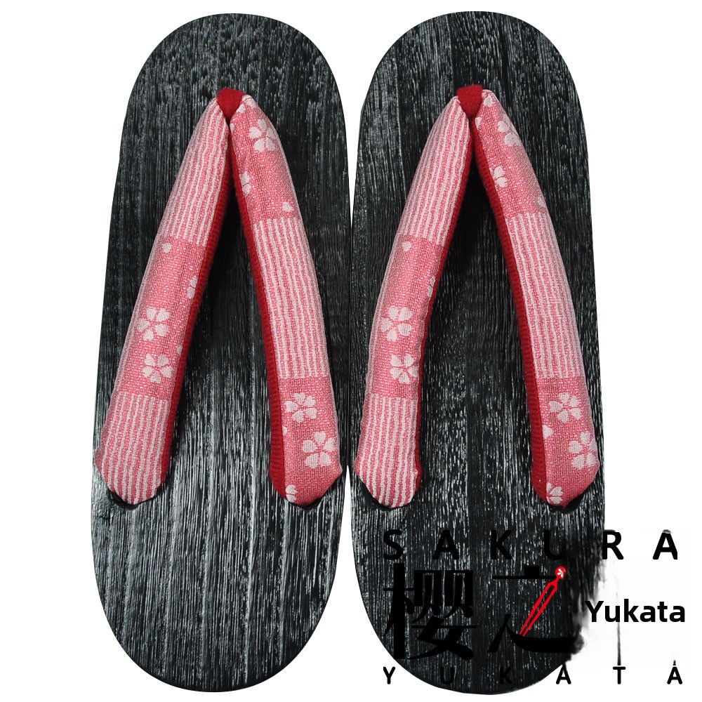 Sakura Yukata Wooden Sandals P - Bathrobe 评论和价格