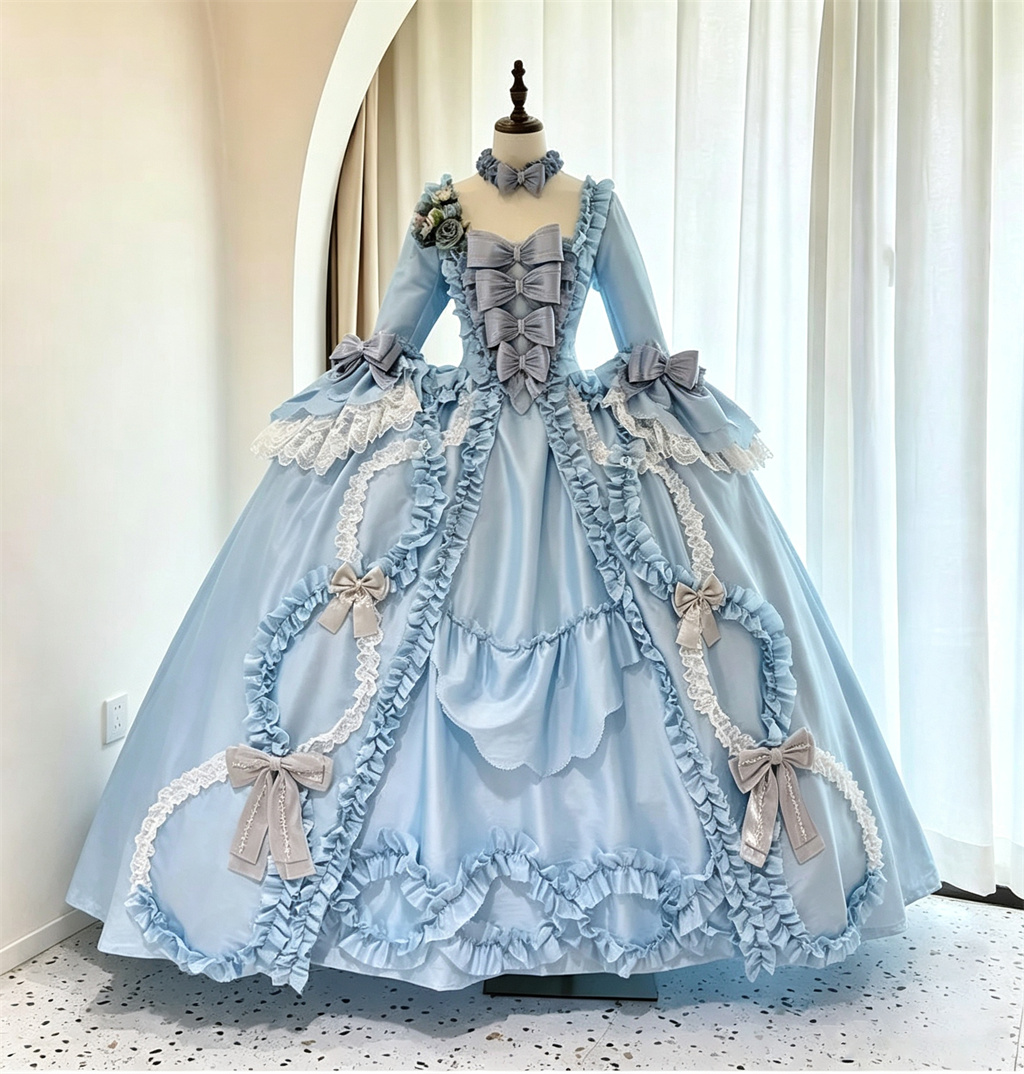 18th Century Rococo Blue Robe  - Bathrobe 评论和价格