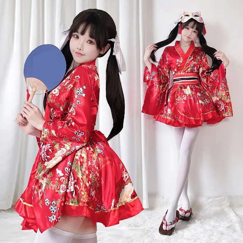 Japanese Modified Kimono Dress - Bathrobe 评论和价格