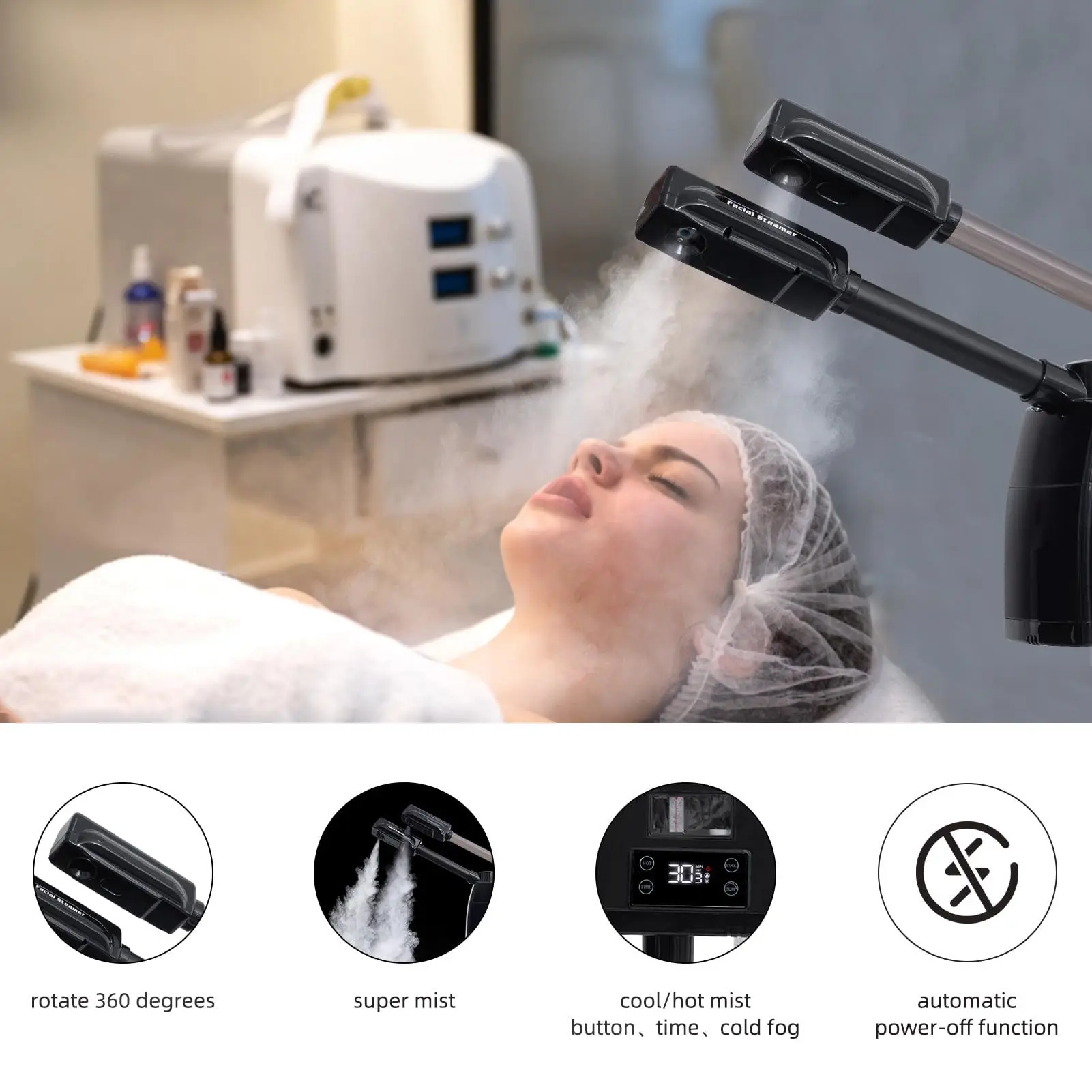 3 in 1 face steamer touch scre - Face Steamer 评论和价格