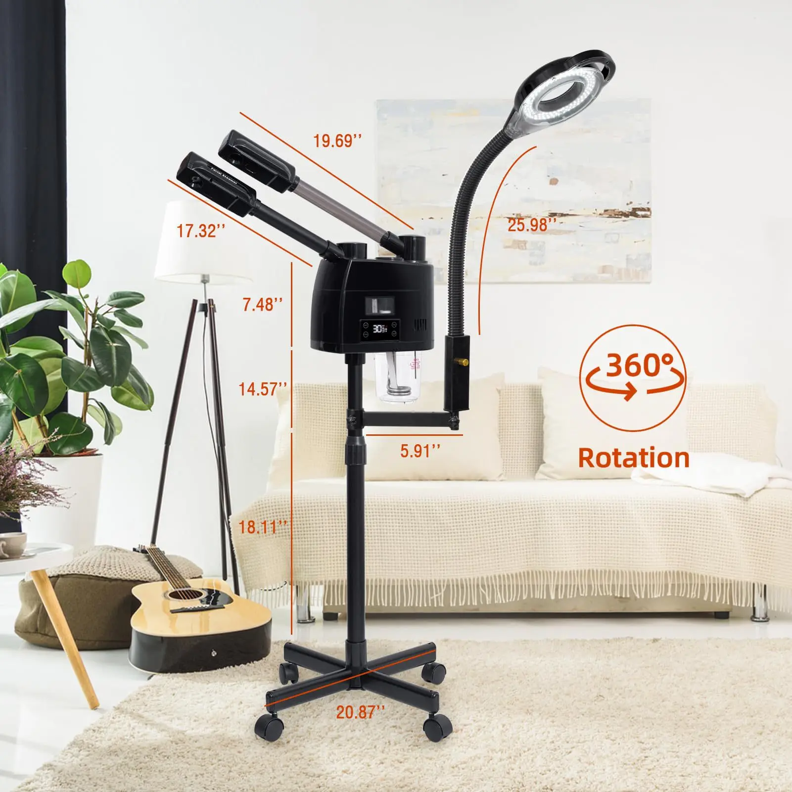 3 in 1 face steamer touch scre - Face Steamer 评论和价格