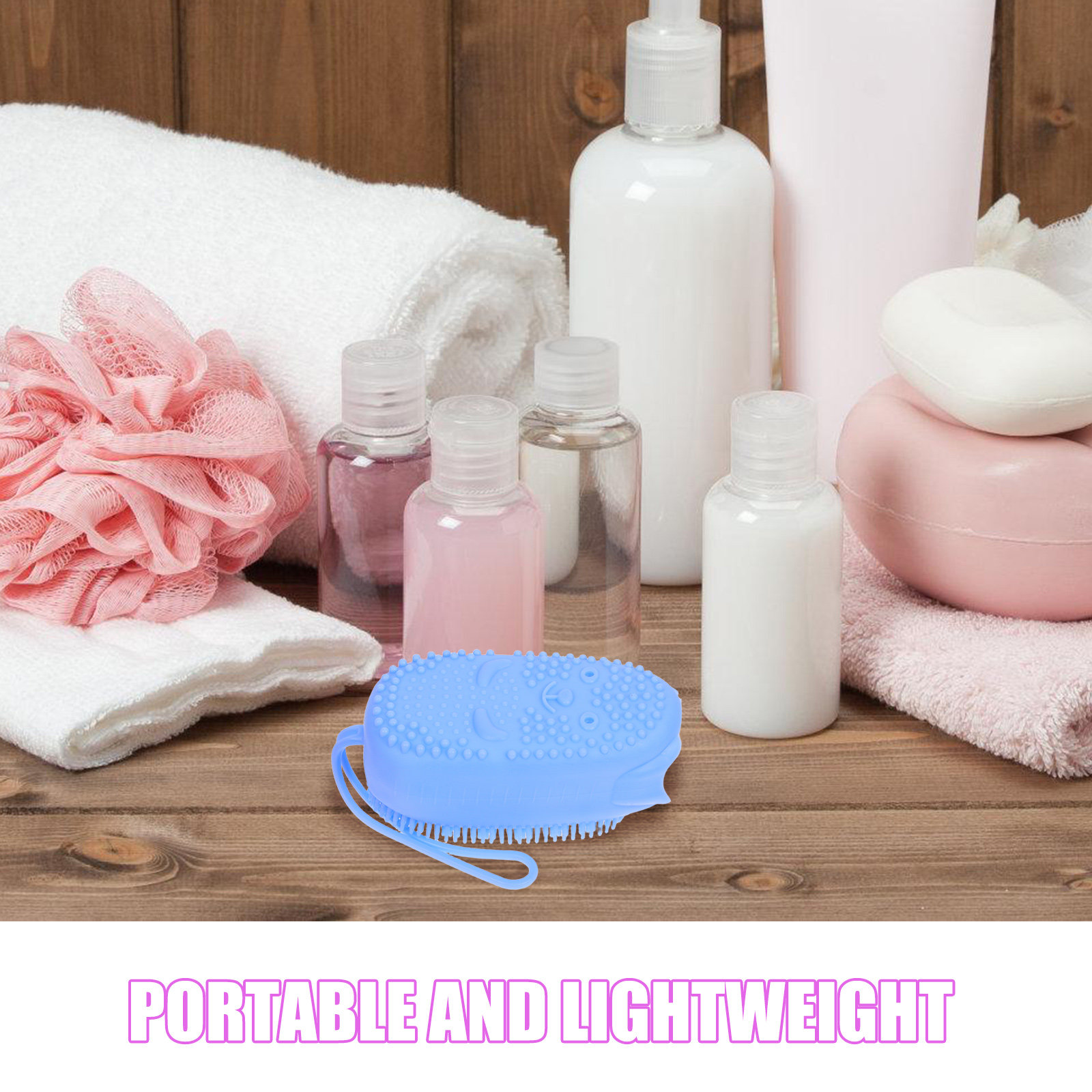 3Pcs Silicone Body Scrubber Du - Body Brush 评论和价格