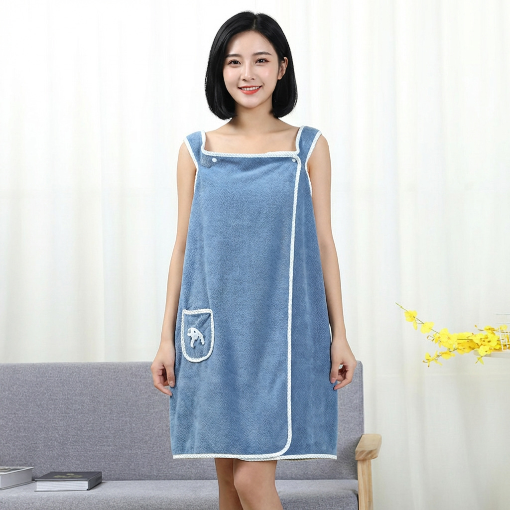 Coral Fleece Bath Skirt Soft T - Spa Towel 评论和价格